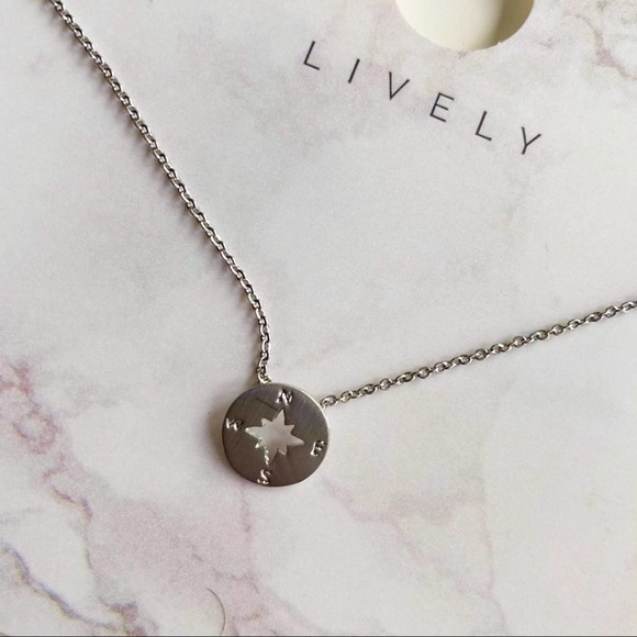 Compass Dainty Necklace silver - Picture 4 of 5